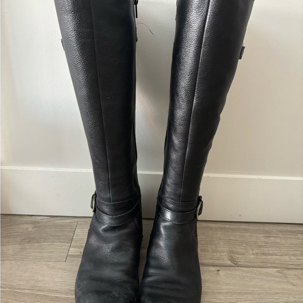 Naturalizer Black Wide Calf Boots